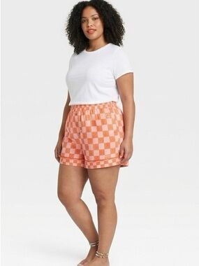 Anthropologie checkered lounge shorts